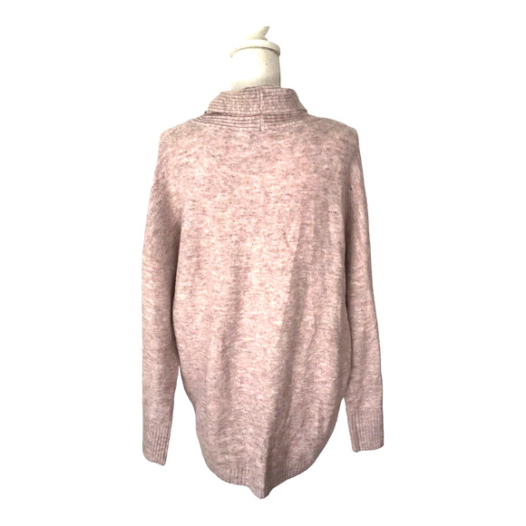 Como Vintage Women’s XL Pink Ribbed Knit Mock Neck Stretch Sweater NWT - Picture 13 of 14